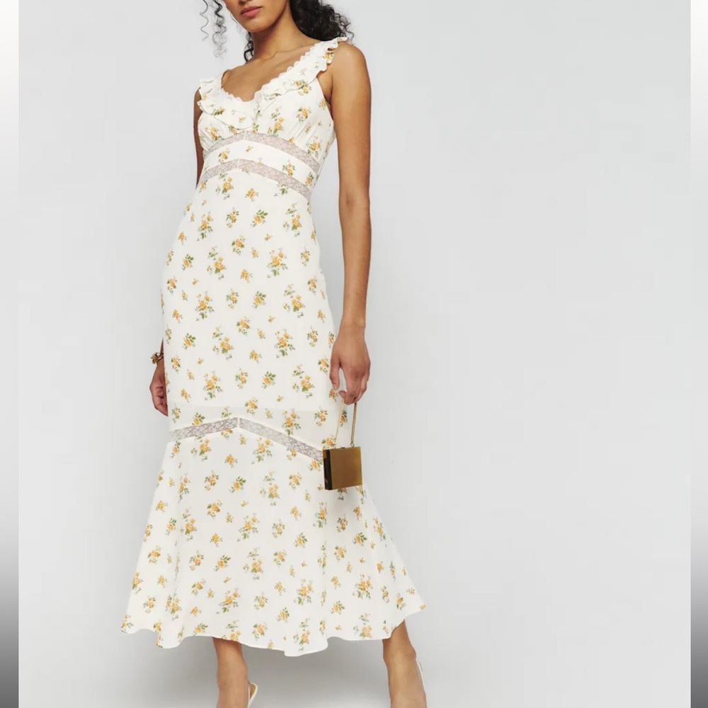 Reformation Purdue Dress Nicola | floral | Rehearsal Dinner Dress | Wedding